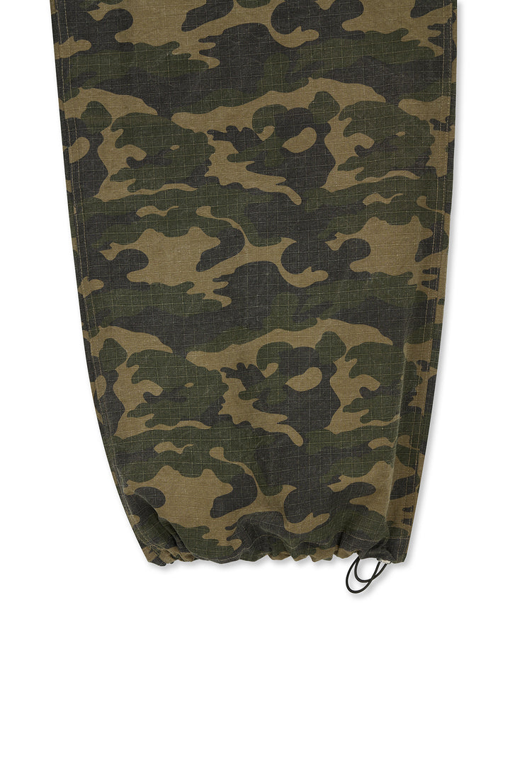 Matin Kim Drawstring Hem Cargo Pants — Khaki