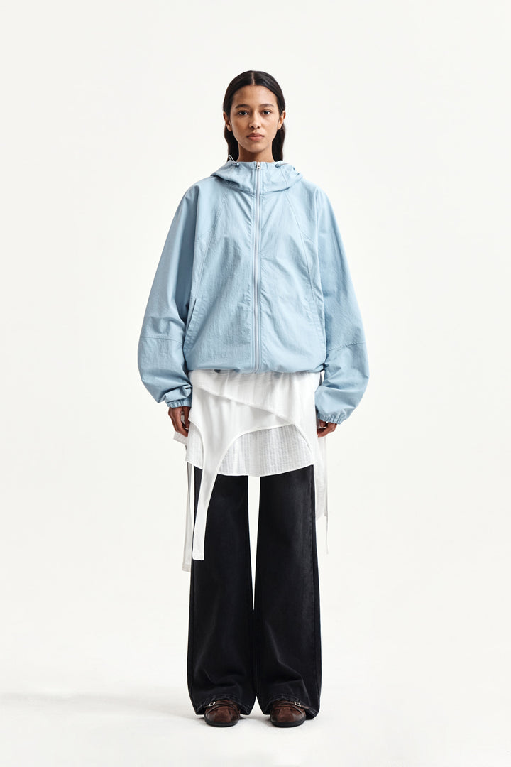 Matin Kim Multi Panel Layered Skirt — White