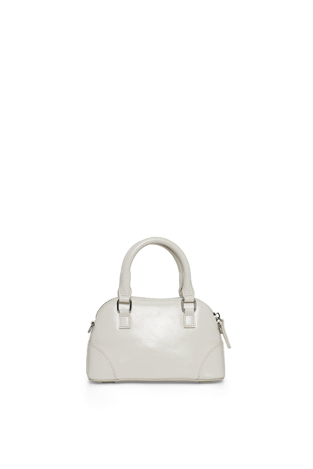 Matin Kim Curve Zip Mini Bag — Light Grey