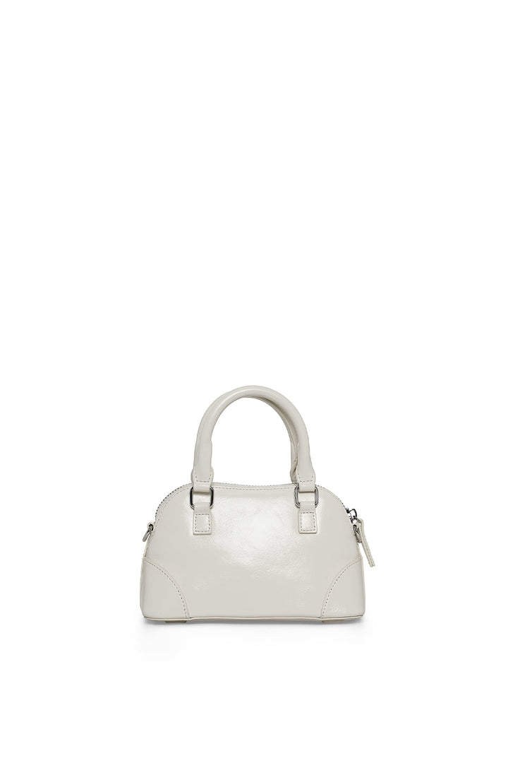 Matin Kim Curve Zip Mini Bag — Light Grey