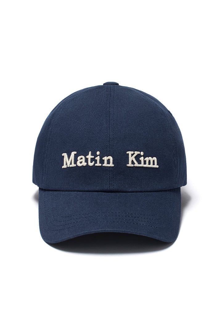 Matin Kim Classic Logo Ball Cap — Navy blue