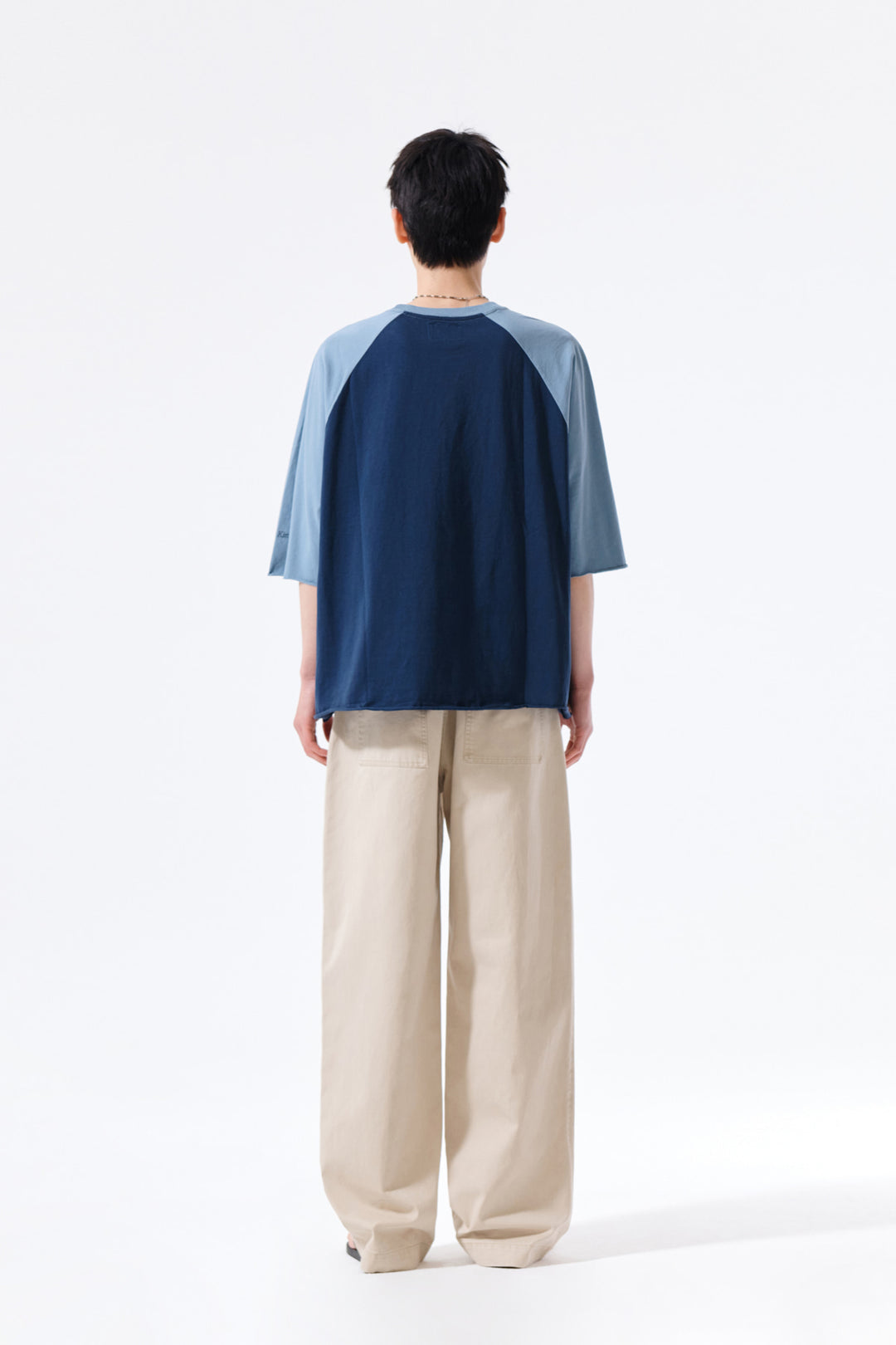 Matin Kim Side Tab Washed Cotton Pants — Beige