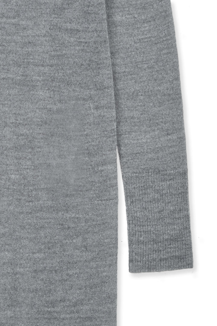 Matin Kim Mohair Layered Knit Pullover — Light Grey