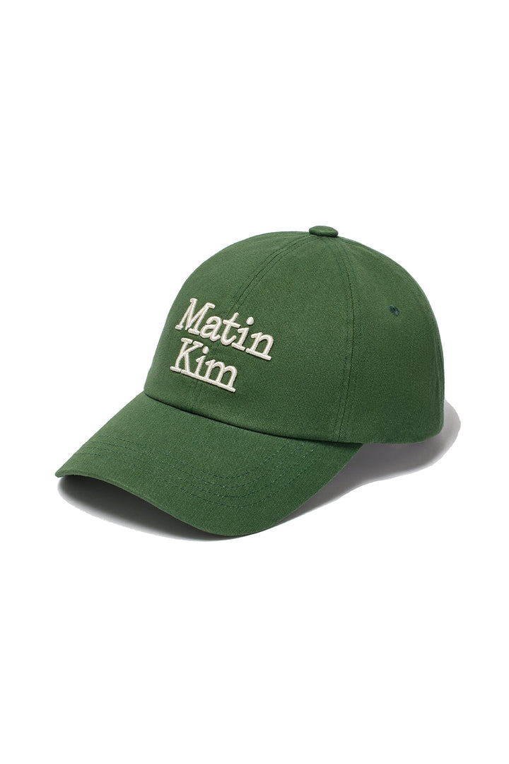 Matin Kim Volume Logo Ball Cap — Green