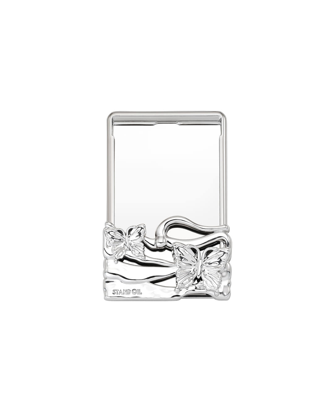 Stand Oil Fleeting Card Holder — MagSafe — Silver