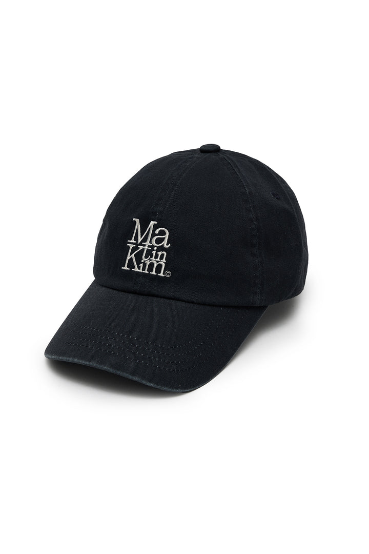 Matin Block Logo Ball Cap — Dark Navy
