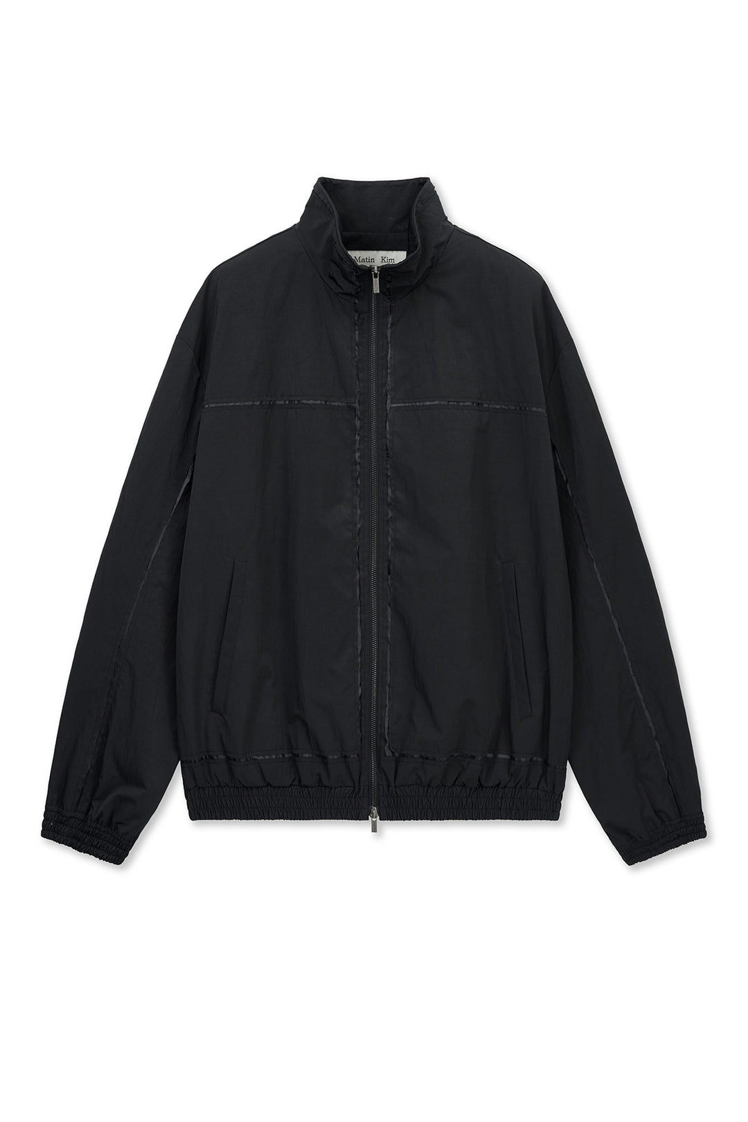 Matin Kim Embroidery Back Logo Jumper — Black