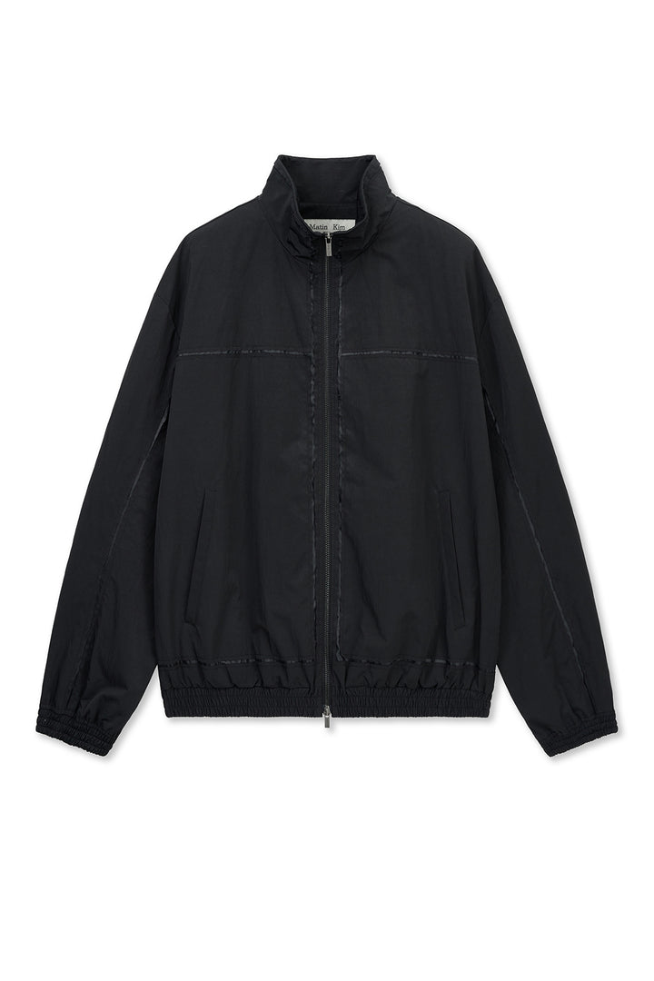 Matin Kim Embroidery Back Logo Jumper — Black