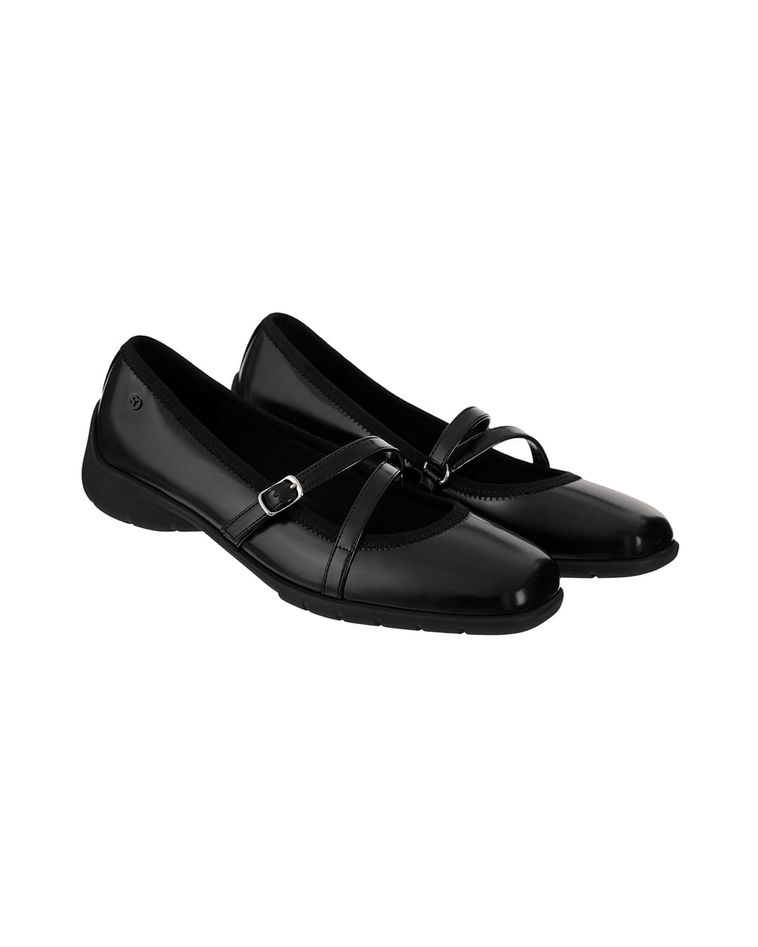 Stand Oil Strap Ballet Mary Jane — Black