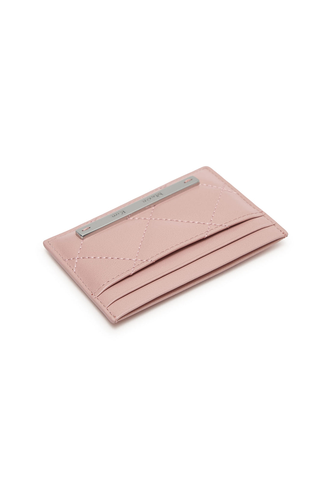 Matin Kim Puff Quilt Card Wallet — Pink