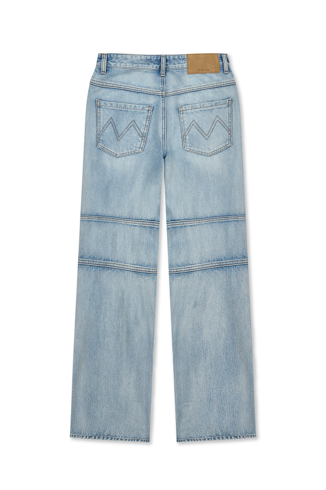 Matin Kim Panel Semi Wide Denim — Light Blue