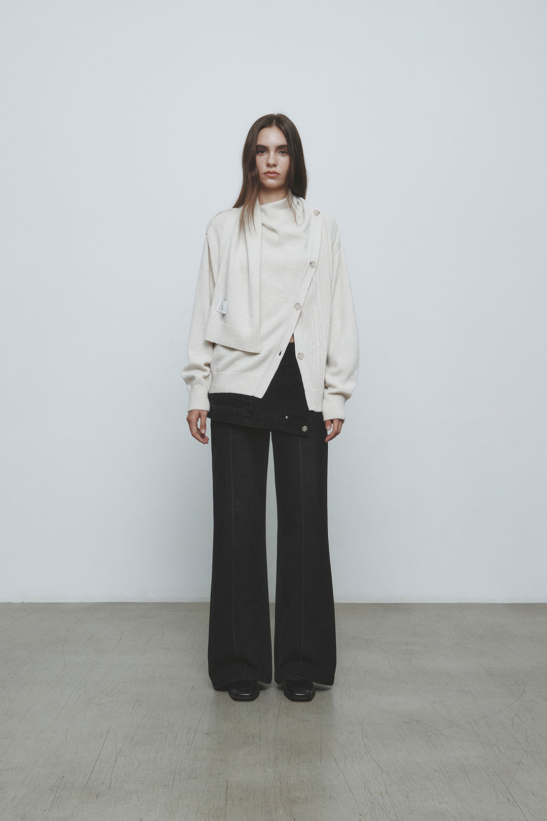 KIMMATIN Muffler Cardigan Light — Beige