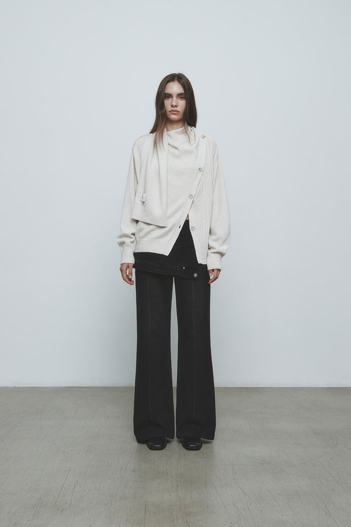 KIMMATIN Muffler Cardigan Light — Beige