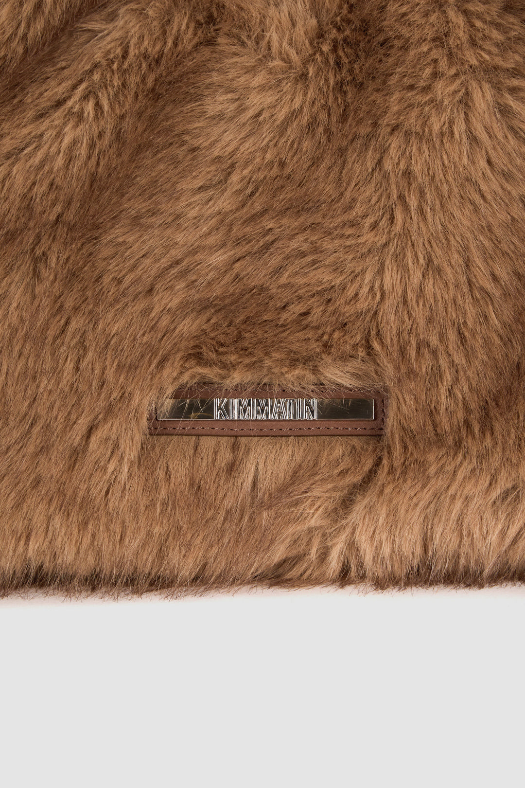 KIMMATIN Fur Triangle Shoulder Bag — Brown
