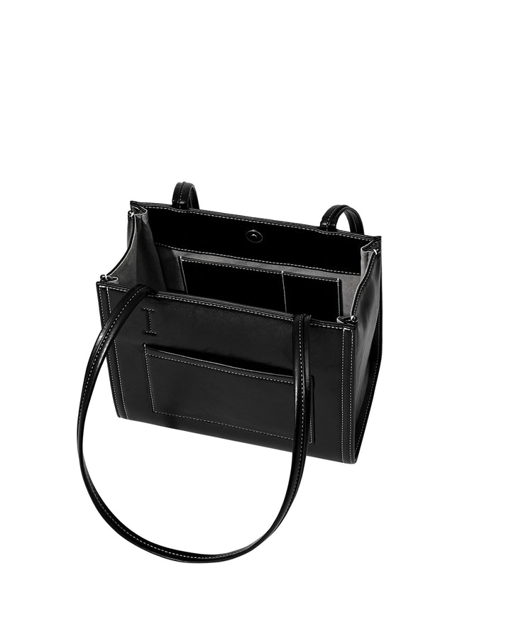 Stand Oil Oblong Mini Bag — Stitch Black
