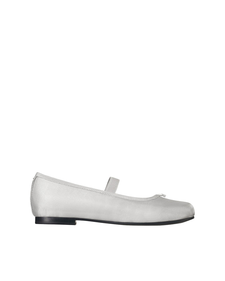 Stand Oil Faye Mary Jane — Semi-Square Flat — Mesh Silver