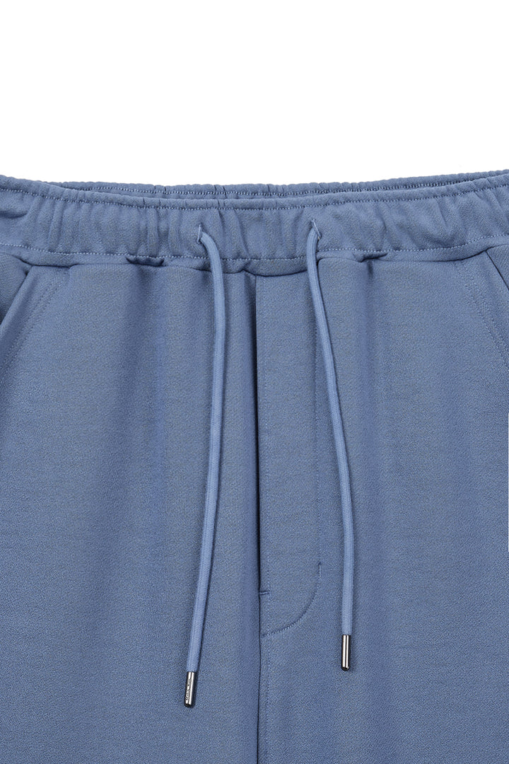 Matin Kim Back Pocket Glitter Bermuda Sweatpants — Blue