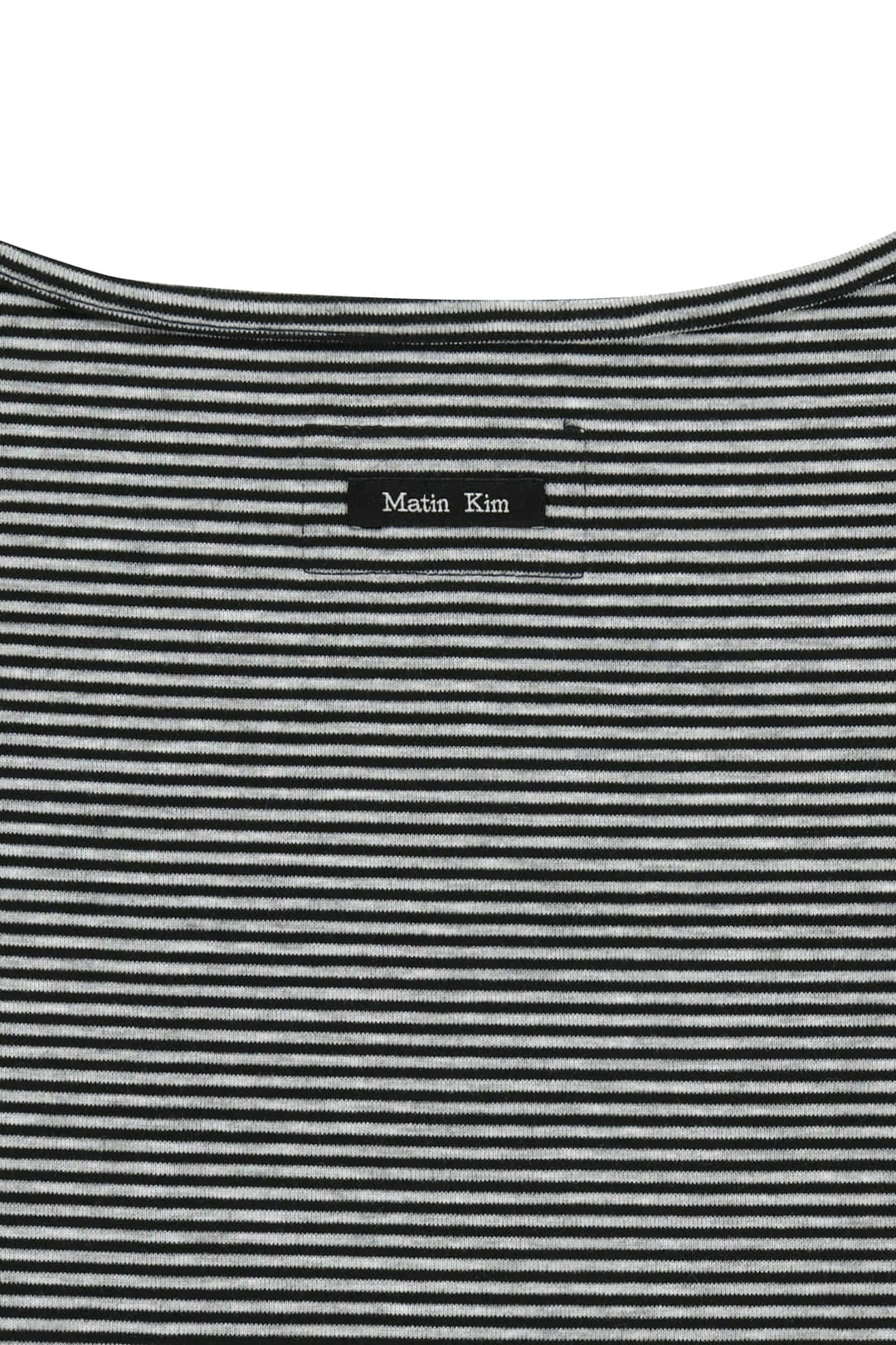 Matin Kim Square Neck Cropped Tank — Black