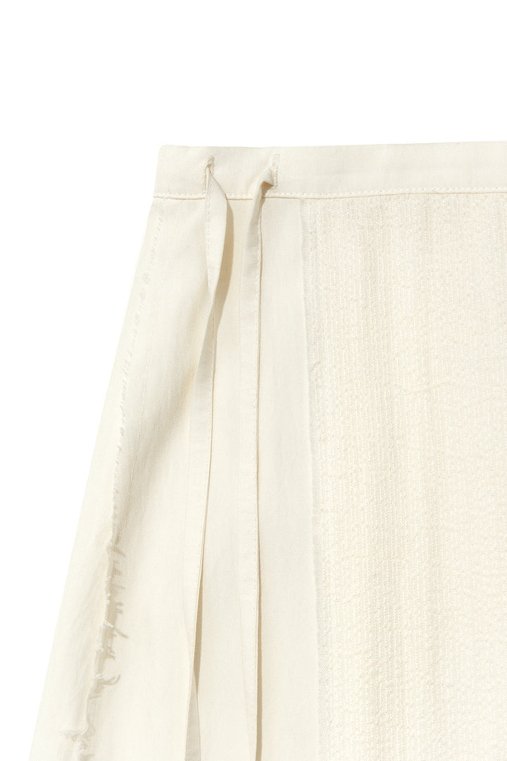 Matin Kim Hook and Eye String Long Skirt — Ivory
