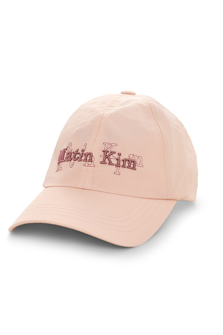 Matin Kim Overlay Logo Ball Cap — Pink