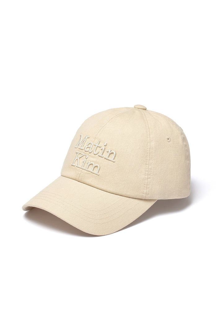 Matin Kim Volume Logo Ball Cap — Beige