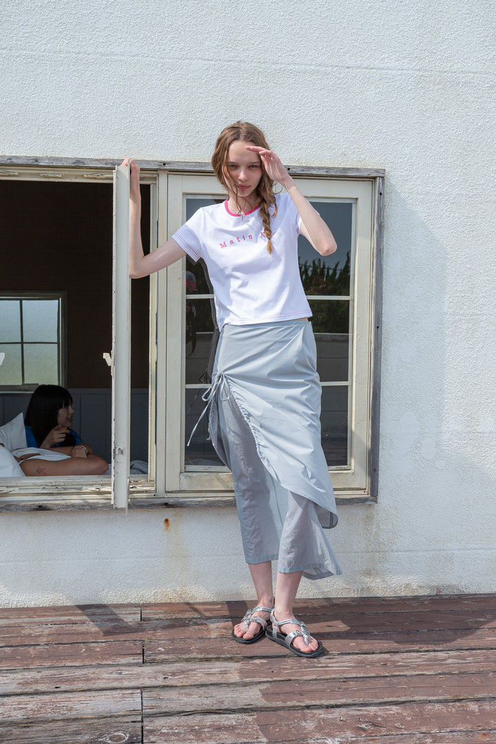 Matin Kim Color Point Arch Logo Top — White