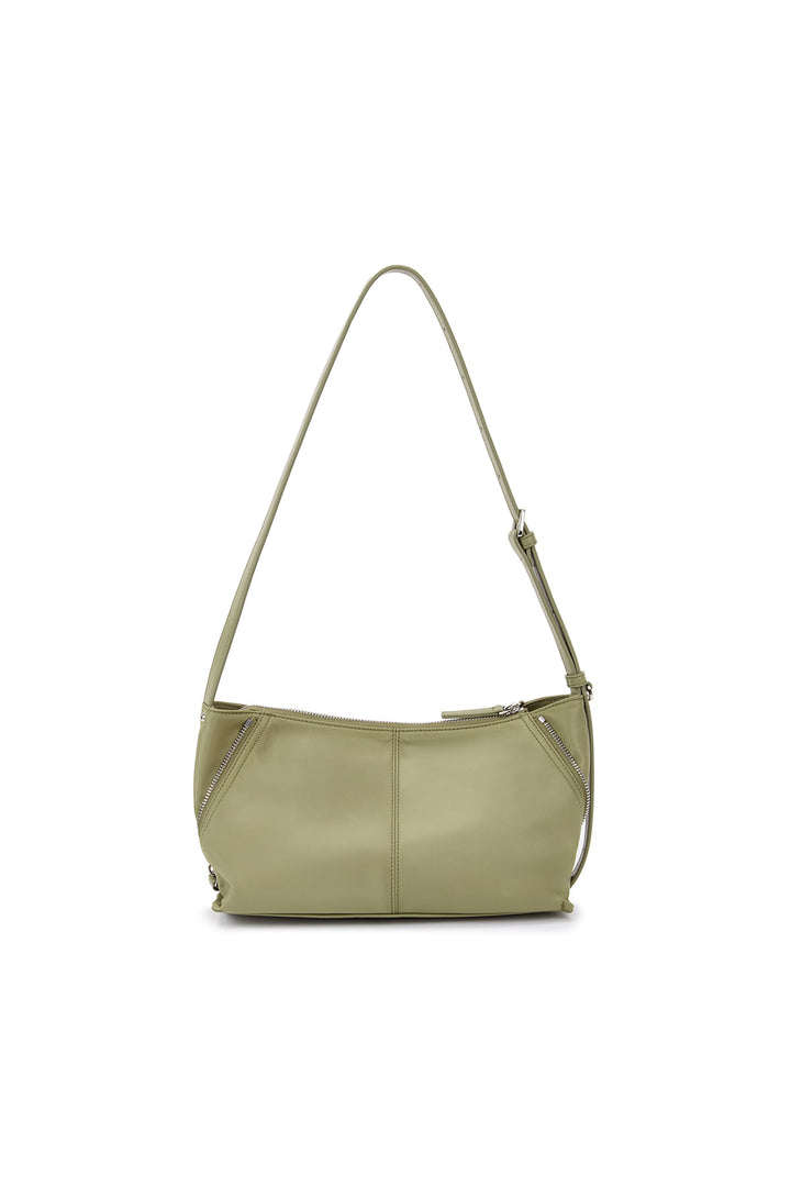 Matin Kim Side Zipper Two-Way Nylon Bag — Khaki