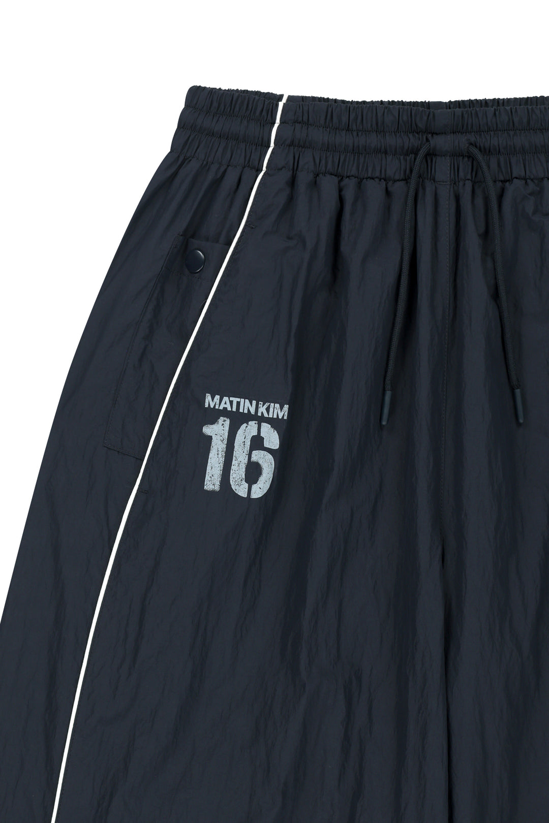 Matin Kim 16 Logo Track Pants — Navy blue