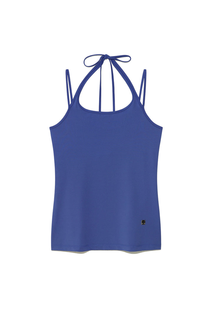 Matin Kim String Halter Neck Tank — Blue