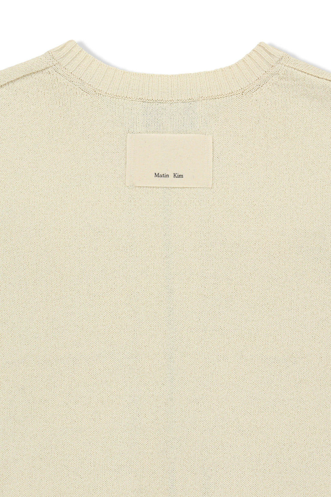 Matin Kim Pocket Washed Knit Vest — Beige