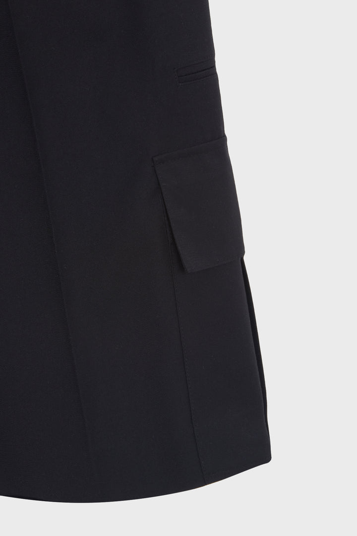 KIMMATIN Cargo Detail Bermuda Shorts — Black