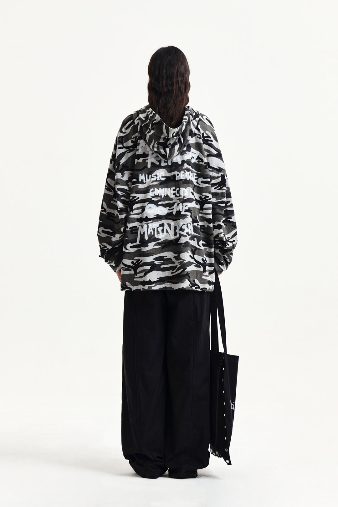 Matin Kim Multi Panel Wide Pants — Black