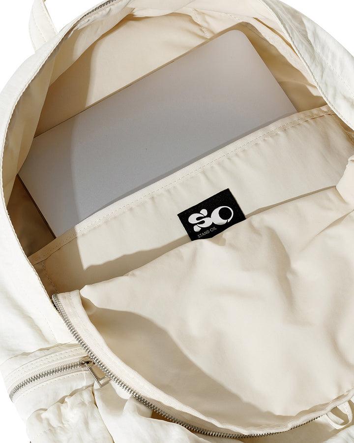 Stand Oil Tied Backpack — Cream