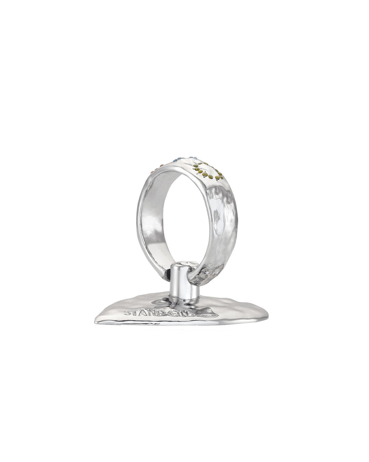 Stand Oil Heart Initial Gripring — Silver