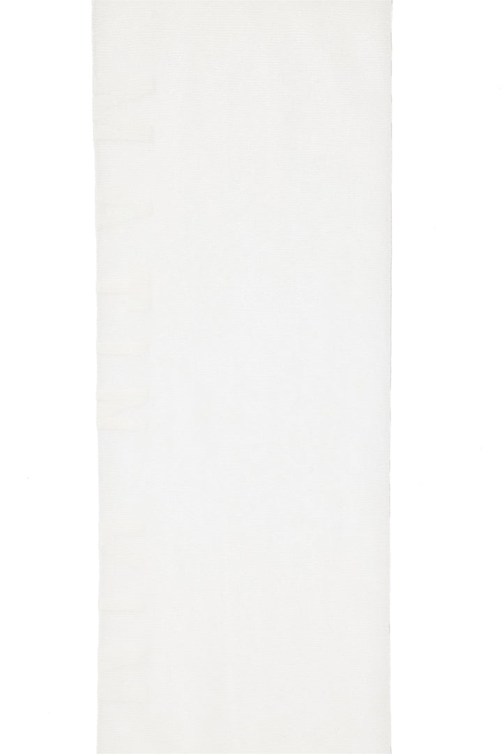 Matin Kim Logo Jacquard Sheer Knee Socks — White