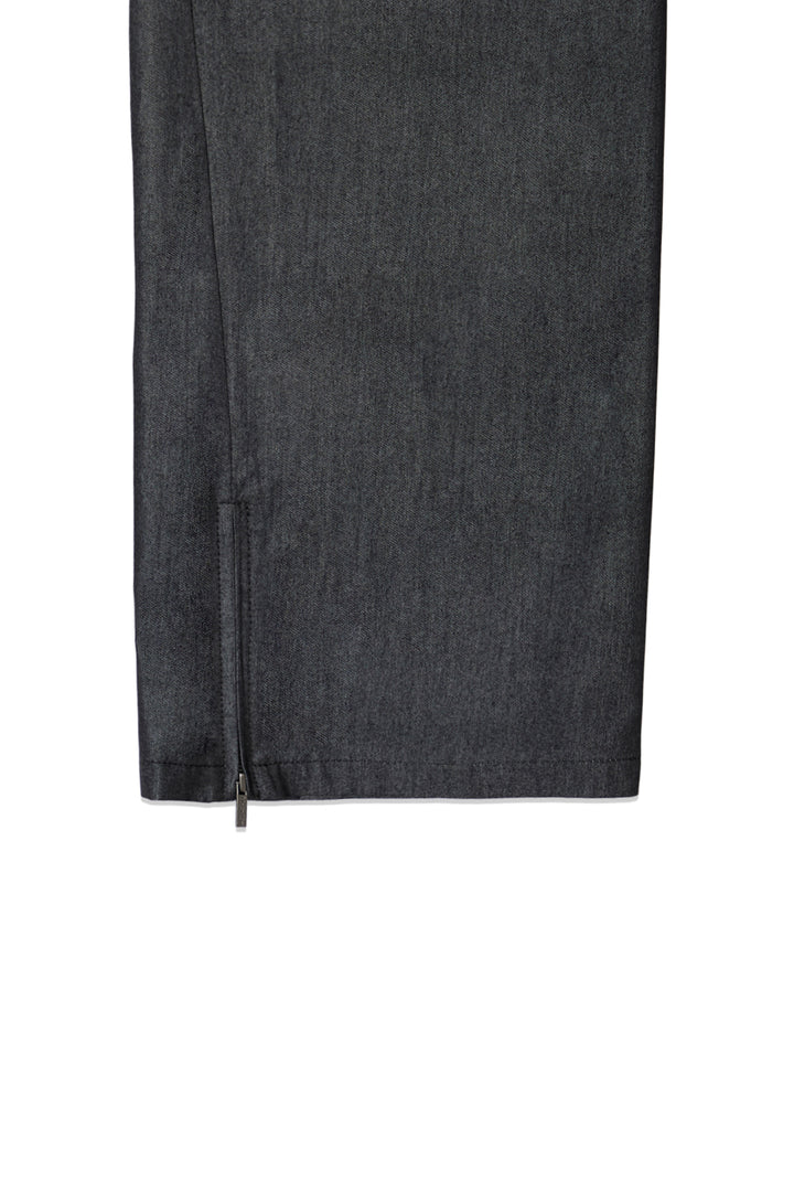Matin Kim Back Tuck Detail Denim Pants — Black