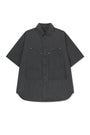 Matin Kim Half Sleeve Pocket Shirt — Charcoal