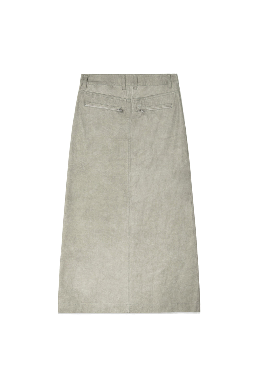 Matin Kim Washed Mermaid Long Skirt Light — Khaki