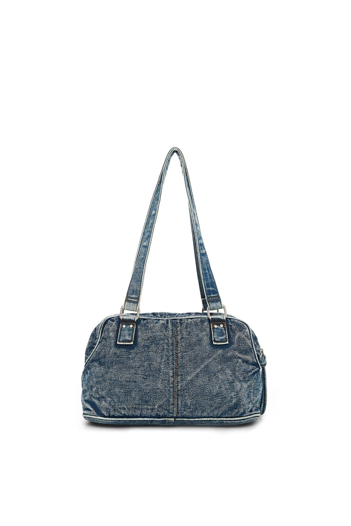 Matin Kim Dust Denim One Pocket Shoulder Bag — Blue