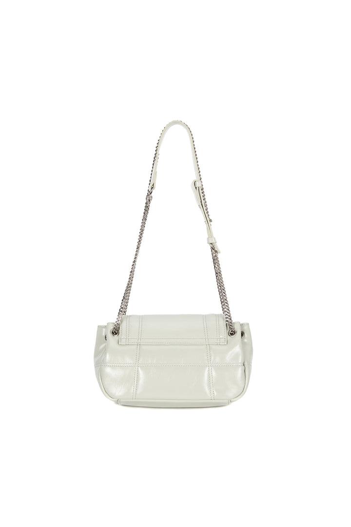 Matin Kim Glossy Quilting Small Chain Bag — Light Grey