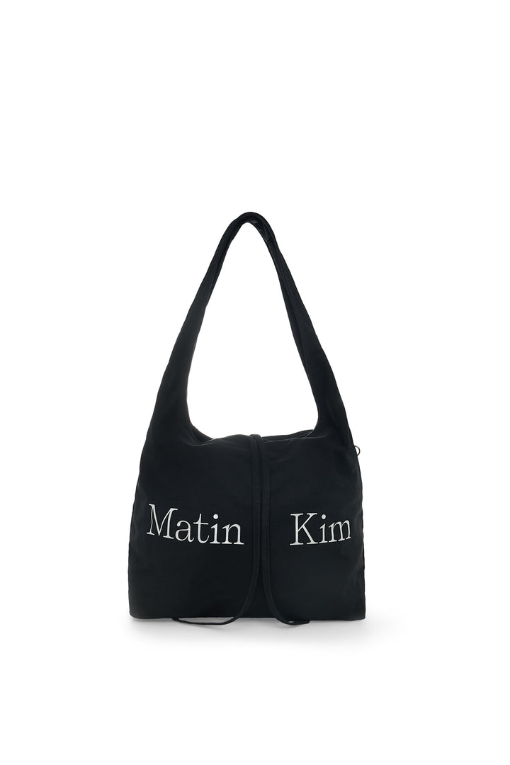 Matin Kim Logo Point Round Ecobag — Black