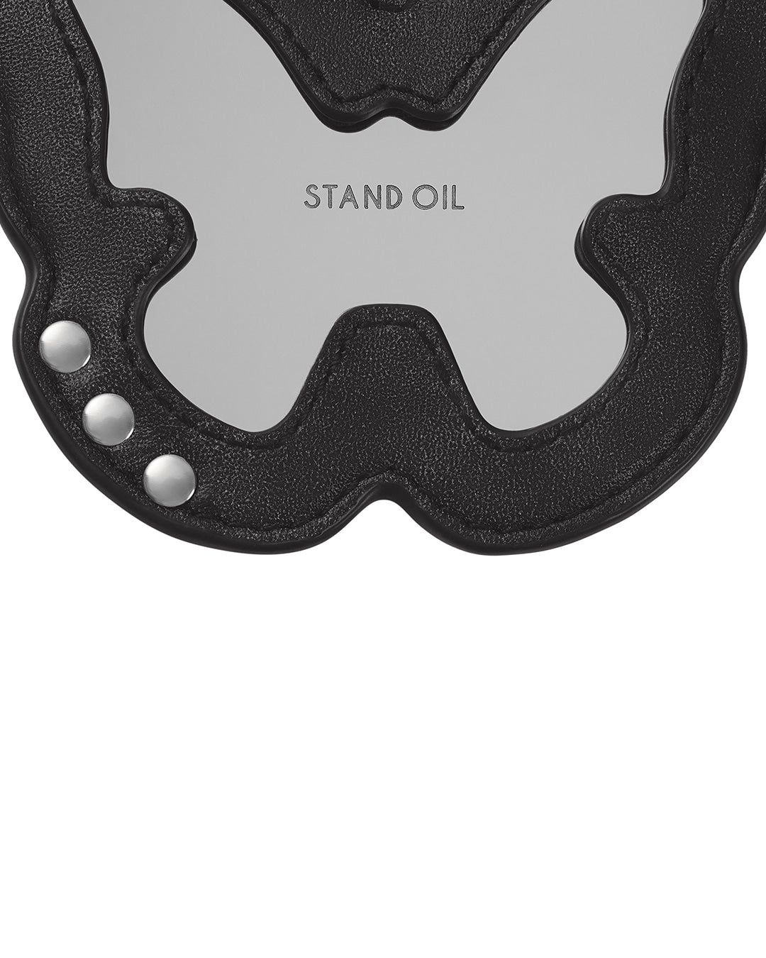 Stand Oil Fleeting Mirror Keyring — Black