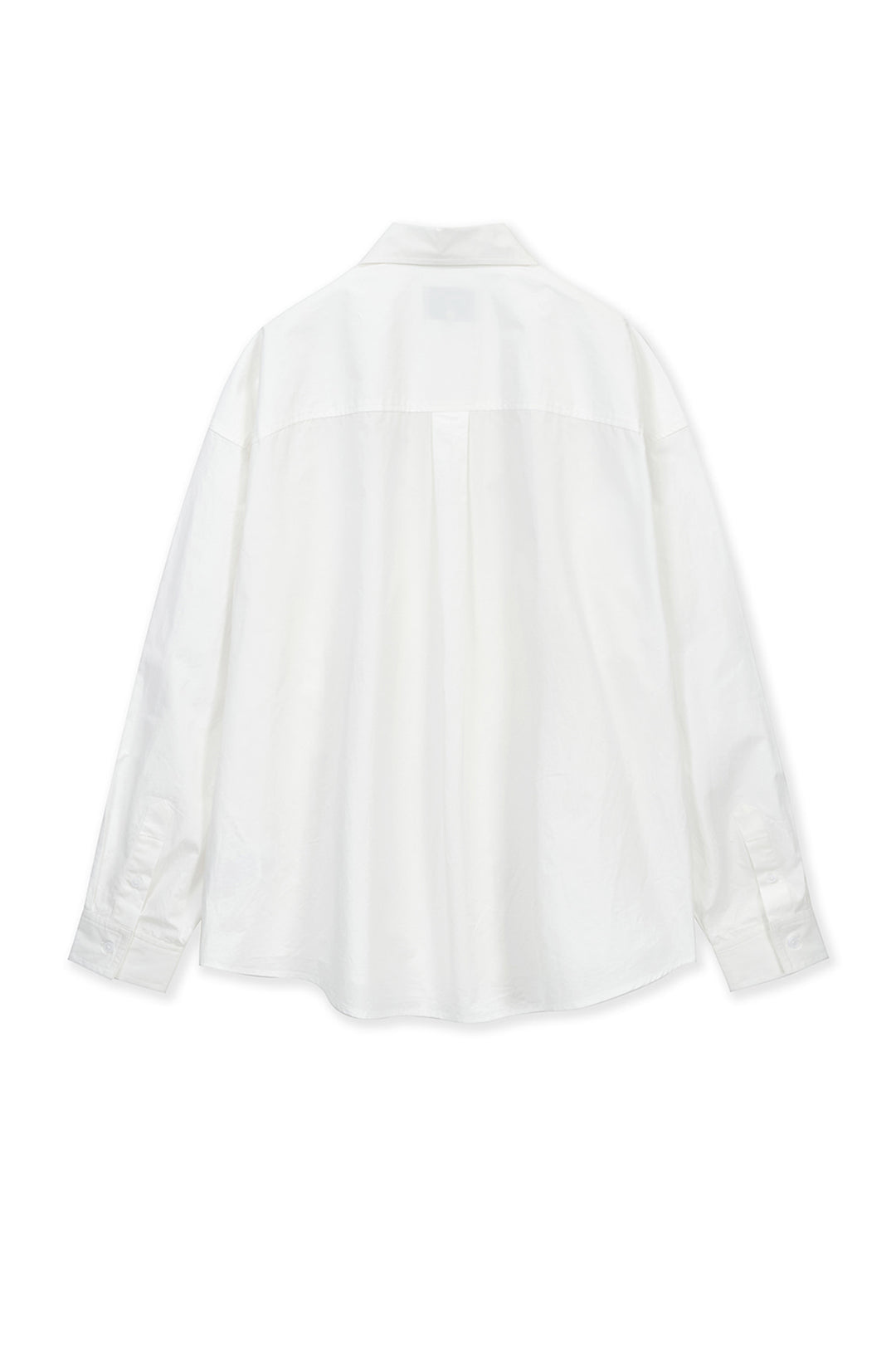 Matin Kim Embroidery Small Logo Shirt — White