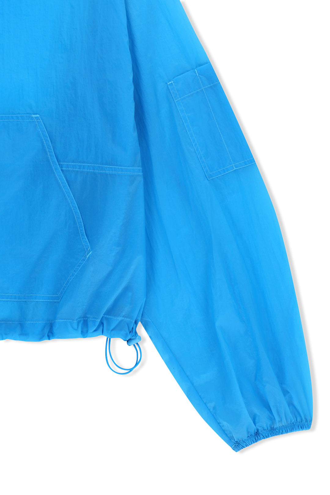 Matin Kim Back Logo Hoody Windbreaker — Blue