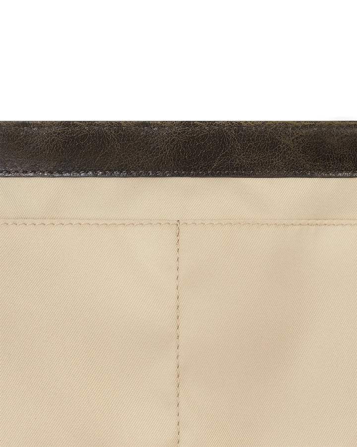 Stand Oil Beni Bag — Vintage Nubuck Crossbody — Brown