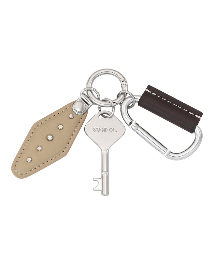Stand Oil Dust Link Charm — Western Key Ring — Silver