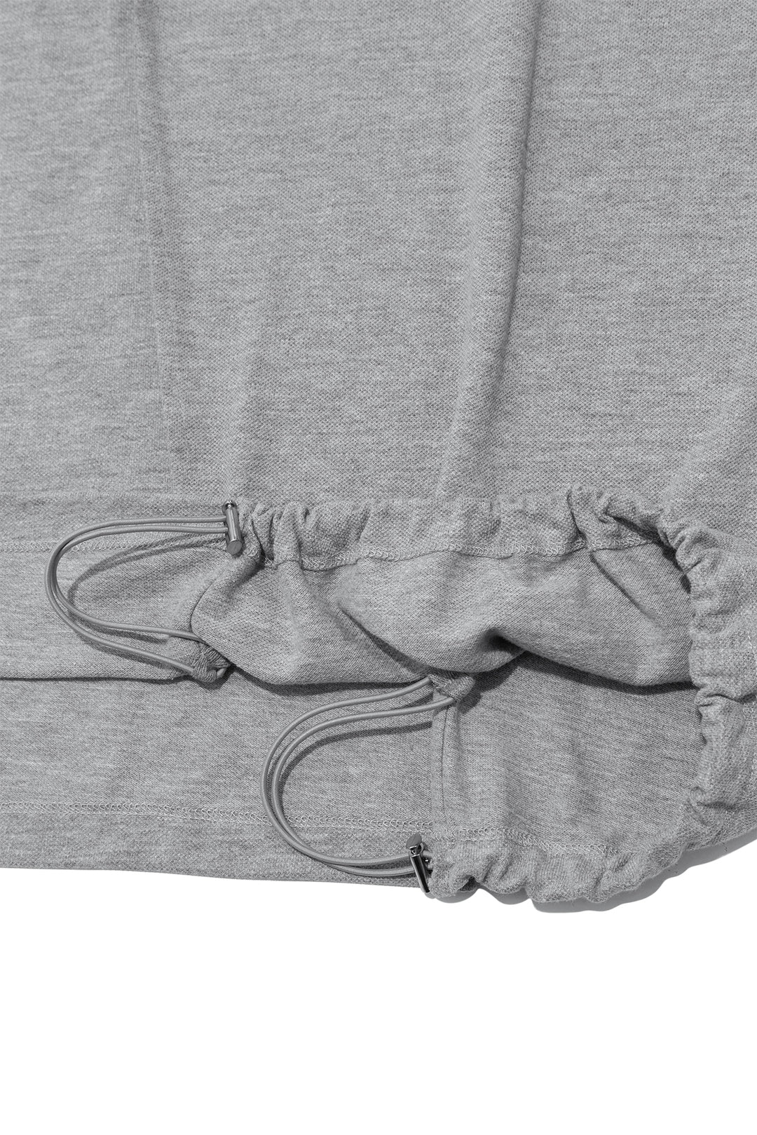 Matin Kim Two Way String Point Pique Top — Gray