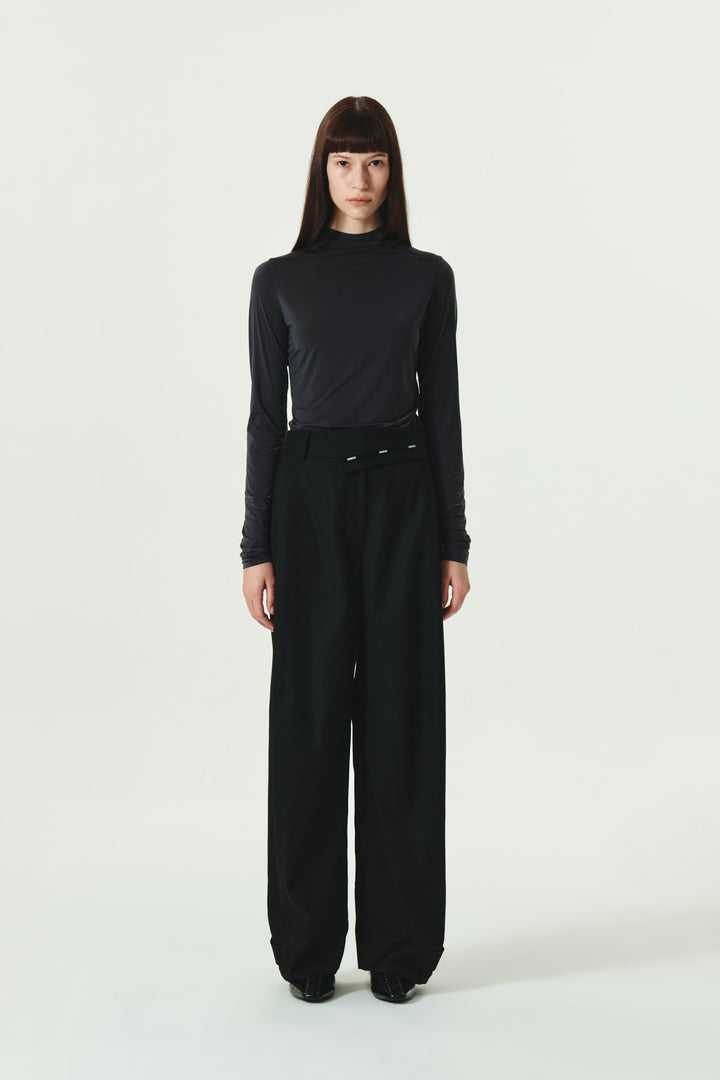 KIMMATIN Two Way Coating Shirt — Black