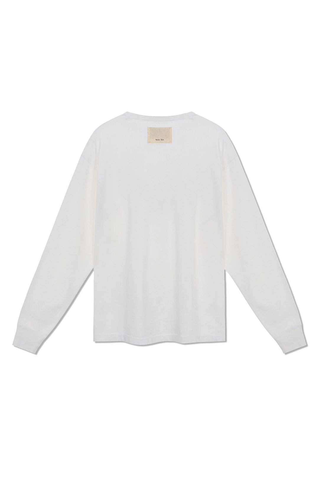 Matin Kim Patch Graphic Long Sleeve Top — White