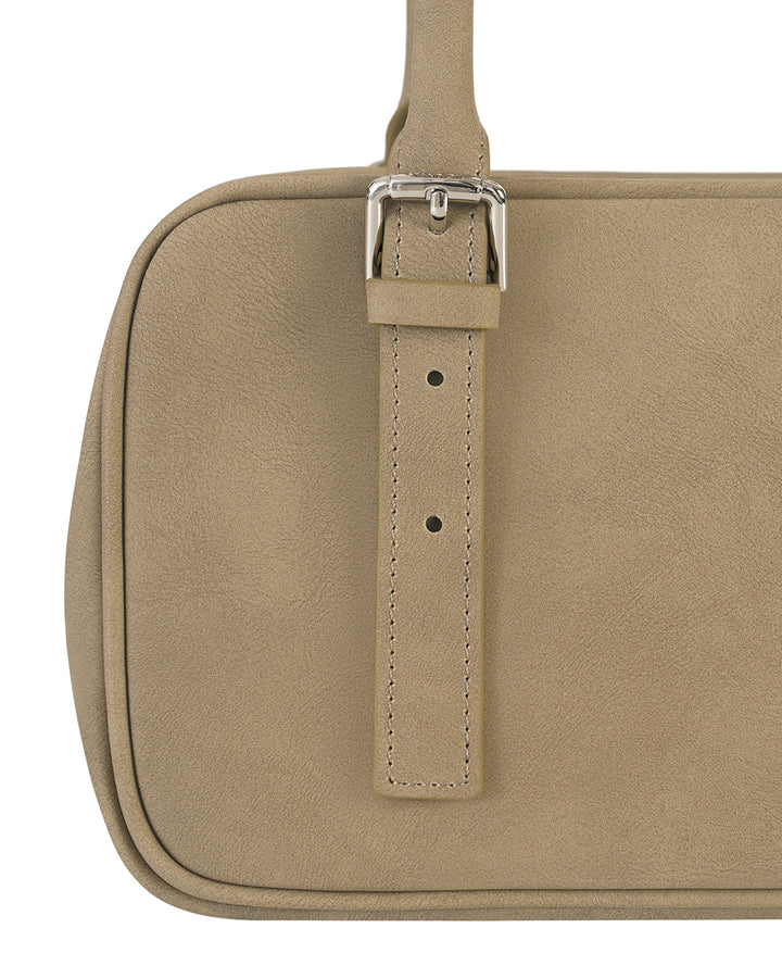 Stand Oil Square Bowling Bag — Taupe